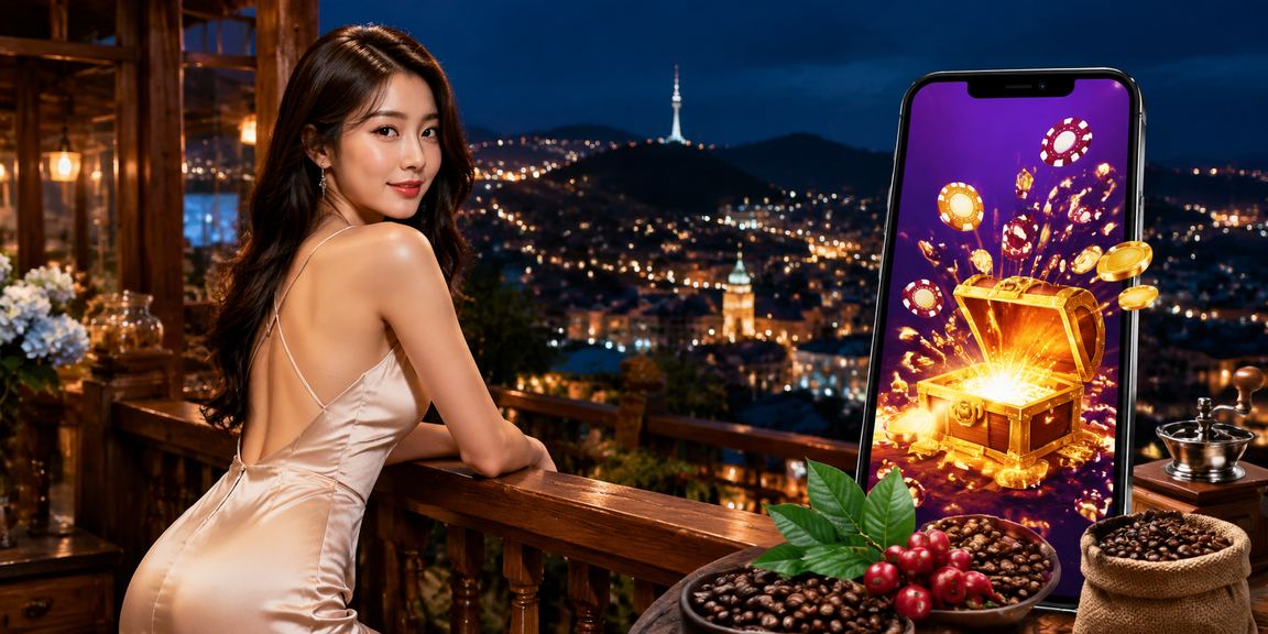 Người dùng tại Đà Lạt đăng nhập tài khoản casino trên điện thoại bên ly cà phê